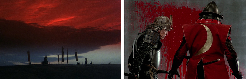 The Kurosawa influence is strong with this one. (Screenshot: Kagemusha and Screenshot: Ran)